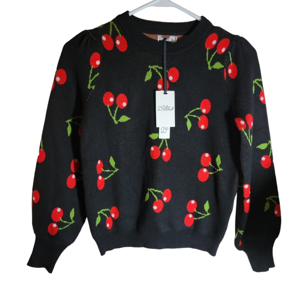Belle Danna Cherry Sweater, NWT